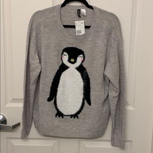 H&M penguin sweater